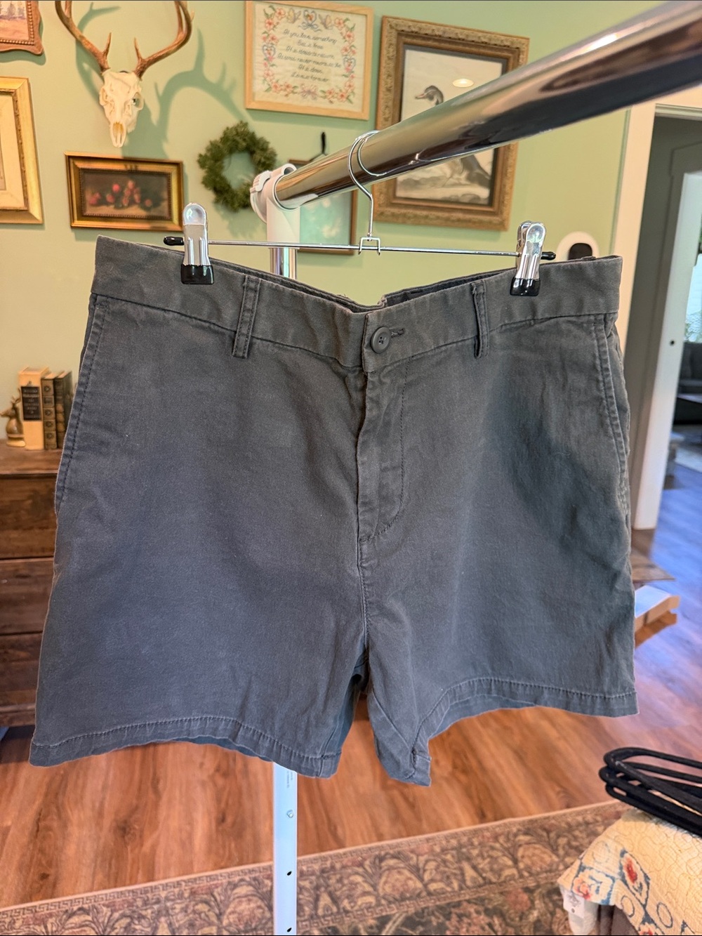 Old Navy Men's Flat Front Shorts - Charcoal